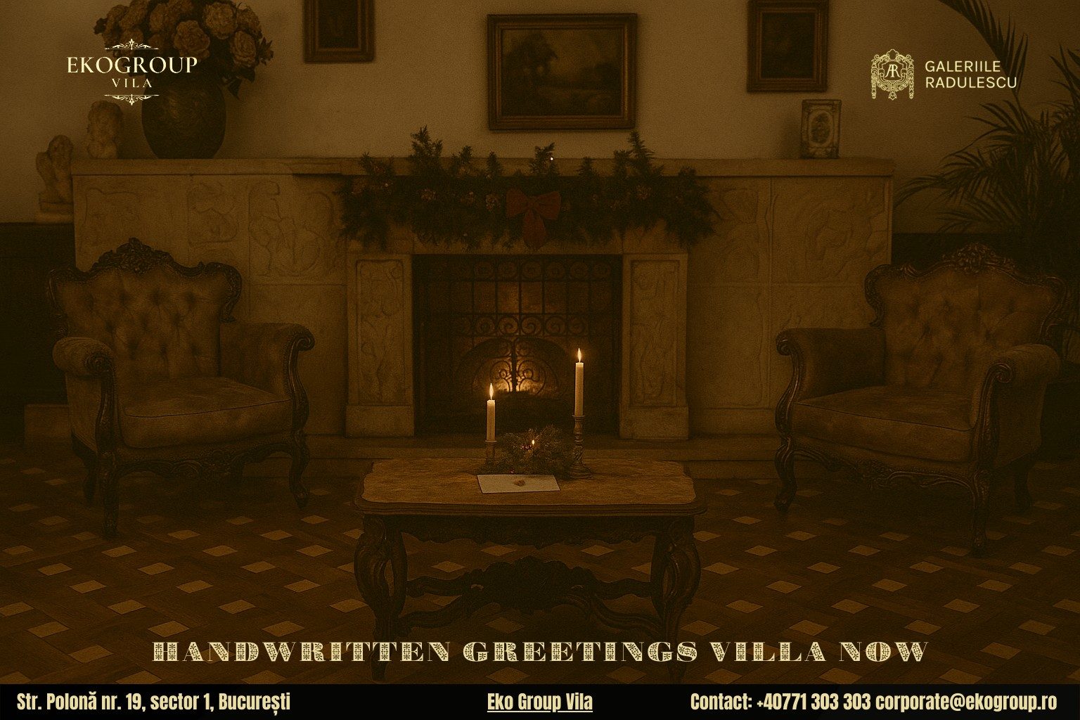 Scrisoare de Crăciun în anii ’30: atmosfera fermecătoare a sărbătorilor la Eko Group Vila